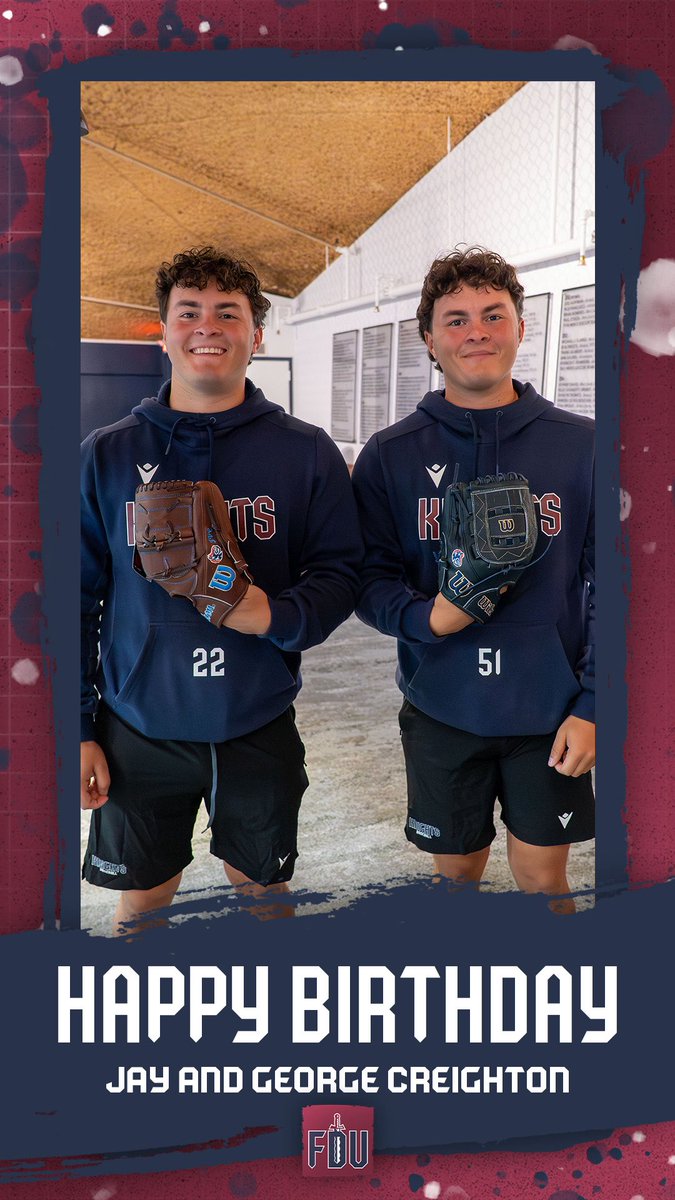 FDUKnightsBase's tweet photo. happy birthday to the creighton twins!! 🥳🥳

#uKNIGHTED | #AEFTB | #WTD https://t.co/JTqz6Pk7fu