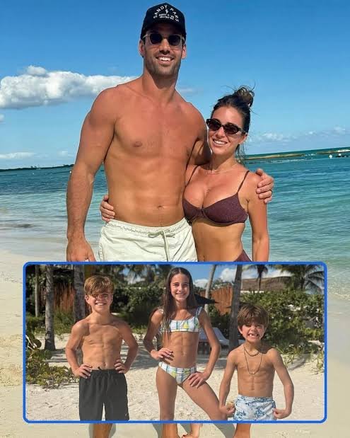 BadPersinDidIt's tweet photo. Jessie James Decker and Eric Decker's kids shows off thier matching toned ads in new beach photos. https://t.co/LKcOgGaXb8