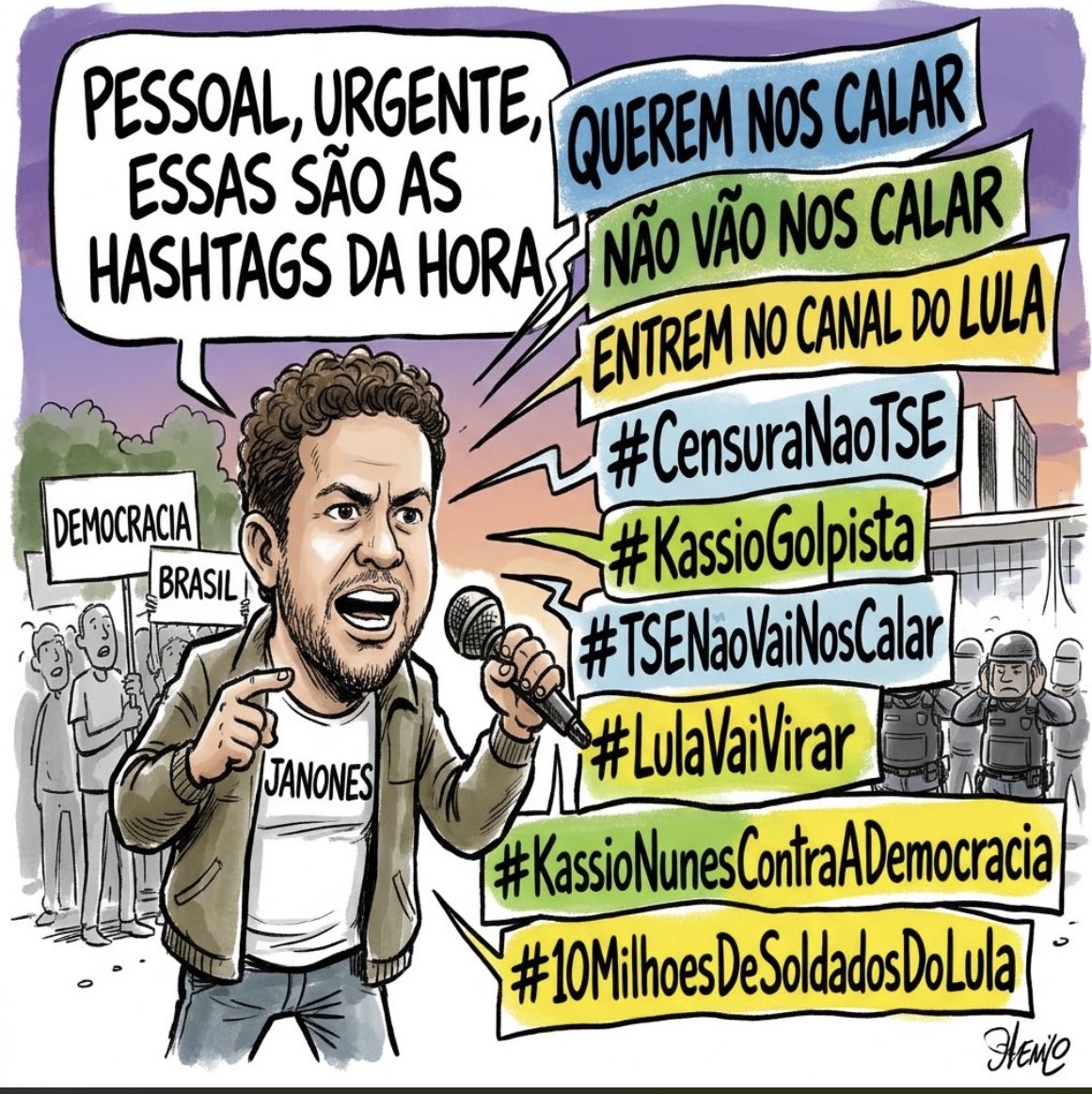 ansiosooficial's tweet photo. PESSOAL URGENTE ‼️ 

QUEREM NOS CALAR
NÃO VÃO NOS CALAR
ENTREM NO CANAL DO LULA
#CensuraNaoTSE
#KassioGolpista
#TSENaoVaiNosCalar
#LulaVaiVirar
#KassioNunesContraADemocracia
#10MilhoesDeSoldadosDoLula https://t.co/Fht14FnpMB