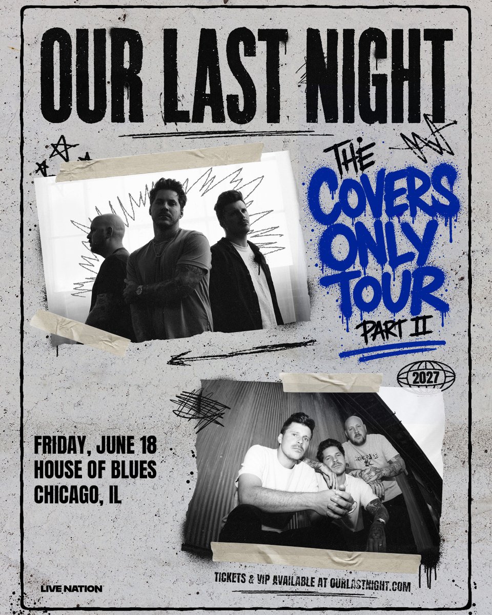 HOBChicago's tweet photo. Chicago, get ready🤘@OLNband is hitting House of Blues Chicago on Friday, June 18!

Tickets are on sale NOW: https://t.co/FVDnlXNHMD https://t.co/7vdJFimLvP
