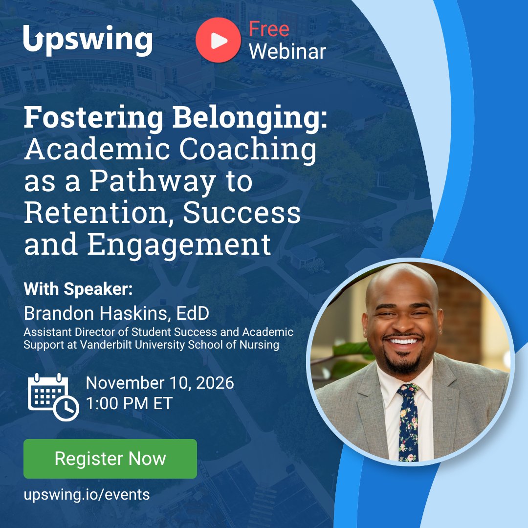 upswing's tweet photo. Join us for a free webinar exploring practical ways to strengthen student engagement and help nursing students build connection, resilience, and leadership readiness.

Save your seat: https://t.co/JHzwth1sSX

#Upswing #HigherEd https://t.co/MN6oEYsKsG