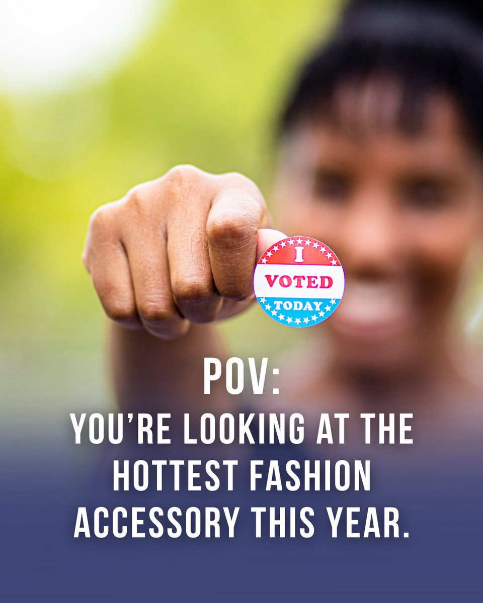 WPLNetwork's tweet photo. An "I Voted" sticker goes with ANY outfit! https://t.co/jXaRyWVCRL