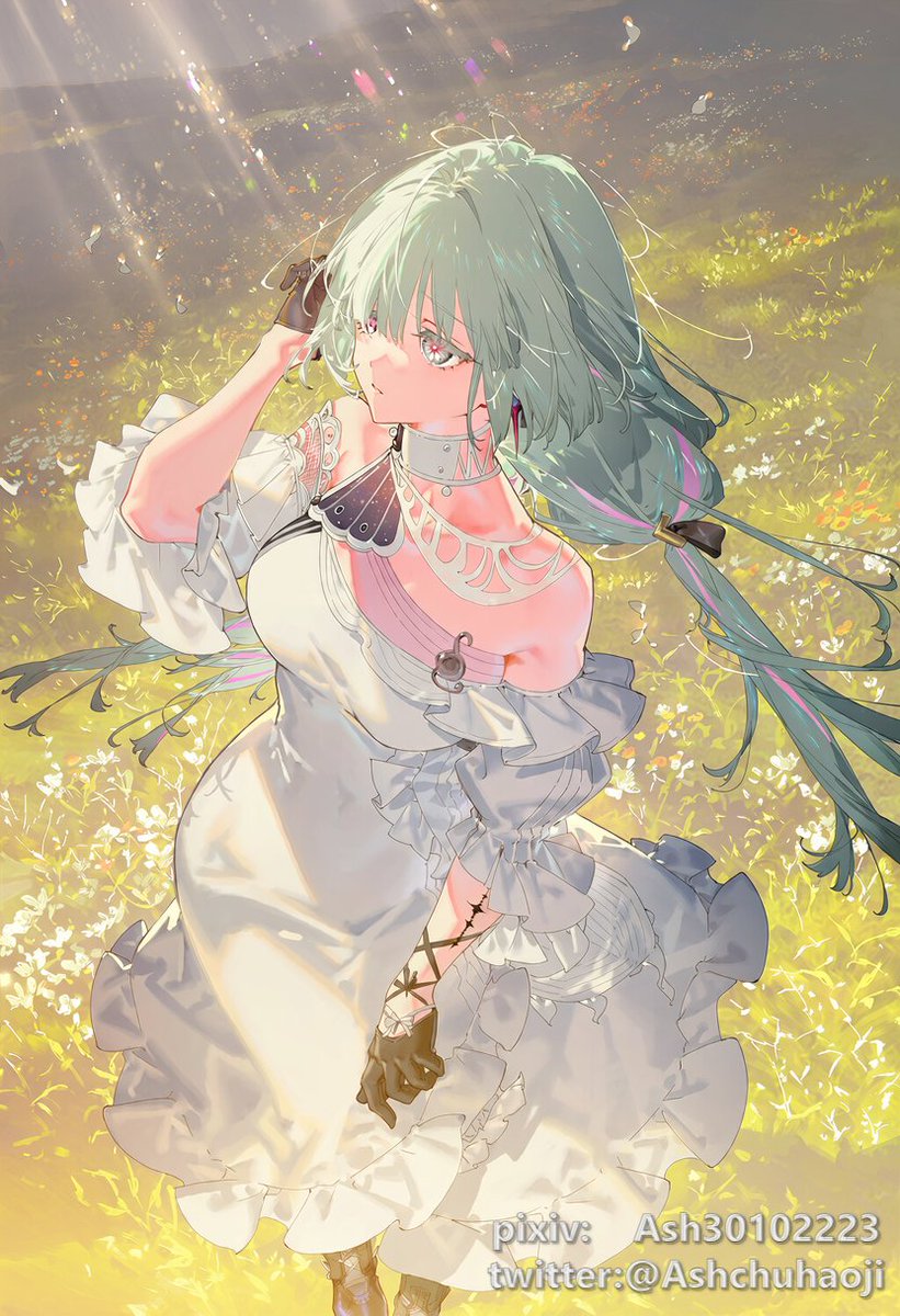 ashchuhaoji's tweet photo. 若世间万物皆有终曲，愿此刻的风与花，永远停留在乐章未尽之时  

#鸣潮 #鳴潮 #WuWa #WutheringWaves #Phrolova #弗洛洛 #フローヴァ https://t.co/nWKyeIQ1Cj