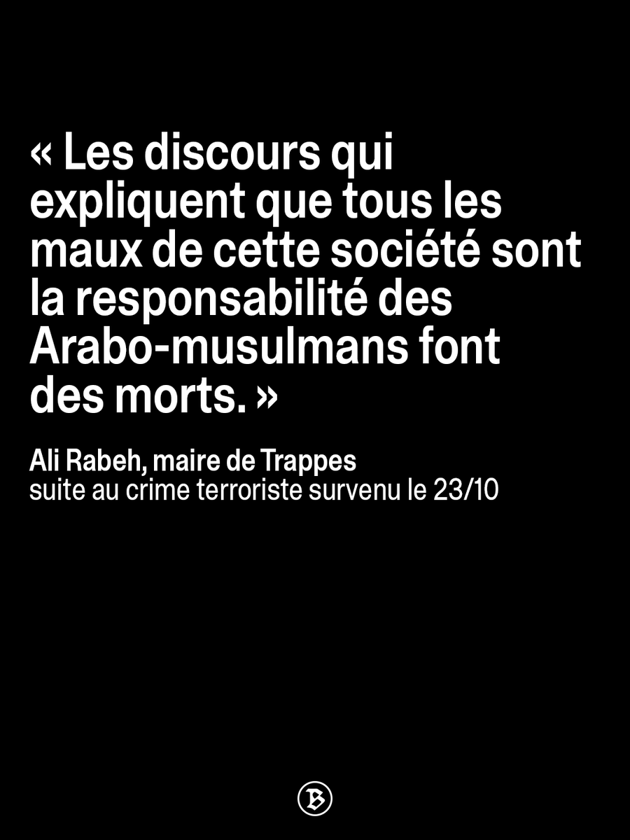 booska_p's tweet photo. 🔴 « Un attentat à connotation raciste, probablement islamophobe » : les mots du maire de Trappes pour qualifier l'attaque armée qui a fait un mort et quatre blessés aujourd'hui. 

Un homme de 39 ans a été interpellé à Coignières après une série de tirs en rafale à Trappes et La Verrière. 

«Le cauchemar que nous sommes en train de vivre devait arriver tôt ou tard, c’était évident et il est arrivé », a ajouté Ali Rabeh face à la presse. 

Le Parquet national antiterroriste (Pnat) a ouvert une enquête pour «assassinat en relation avec une entreprise terroriste, avec la circonstance que les faits ont été commis à raison de l’appartenance vraie ou supposée à une prétendue race, une ethnie, une nation ou une religion déterminée».