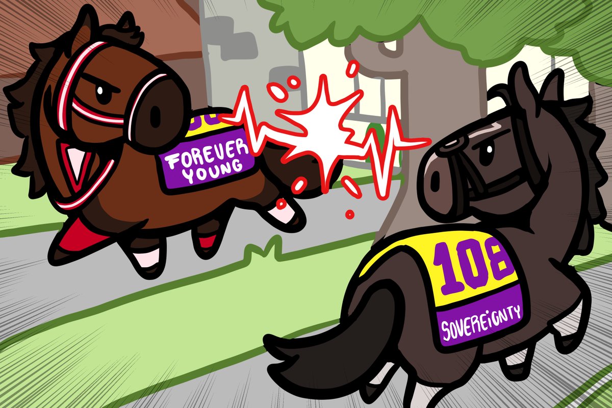 RamArts_'s tweet photo. Things are getting intense in Keeneland! 💥💥 It's going to be a really exciting Breeder's Cup! https://t.co/xvGoNCr4nh