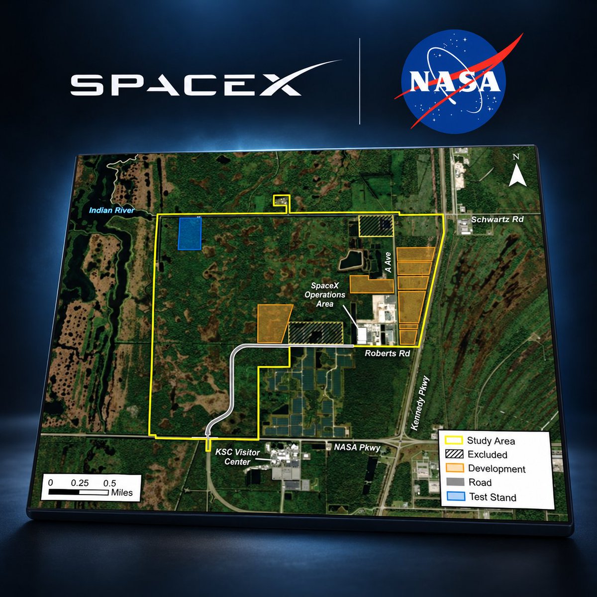 cb_doge's tweet photo. BREAKING: SpaceX plans a massive 400-acre expansion at NASA’s Kennedy Space Center as Starship plans advance.

The proposed expansion includes:

• A Starship test stand for pressure checks and engine firing tests.

• New facilities to manufacture rocket parts and refurbish recovered hardware for reuse.

• Around 3,300 total employees projected by full buildout in 2045.

• A payload processing facility, warehouses and new roads.

The goal is to bring more rocket production, testing and launch support closer together, helping SpaceX operate faster and more efficiently.