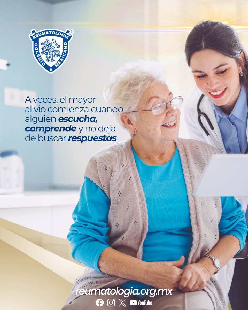 ColMexReuma's tweet photo. 🩺💙 Hay profesiones que se ejercen con conocimiento, pero se viven con el corazón..

En este Día del Médico, el CMR reconoce y agradece a quienes dedican su vida a aliviar el dolor, devolver la esperanza y mejorar la calidad de vida de las personas.

💙 ¡Feliz Día del Médico! https://t.co/S2SVikCOuF