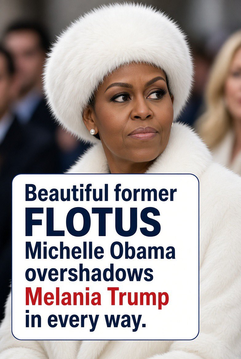 FloraLuzz_'s tweet photo. BEAUTIFUL FORMER FLOTUS MICHELLE OBAMA OVERSHADOWS MELANIA TRUMP IN EVERY WAY. AGREE??" https://t.co/3sZPVGTBUL