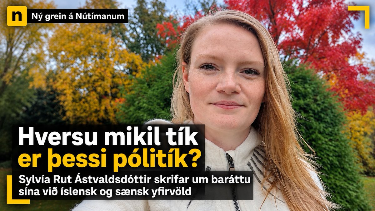 nutiminn's tweet photo. „Með lögum skal land byggja. Spurningin er bara: Fyrir hvern?“ Silvía Rut Ástvaldsdóttir segir frá erfiðri reynslu sinni af réttarkerfinu á Íslandi og í Svíþjóð. https://t.co/0rM5fPCn2D https://t.co/XUN0KYjyza