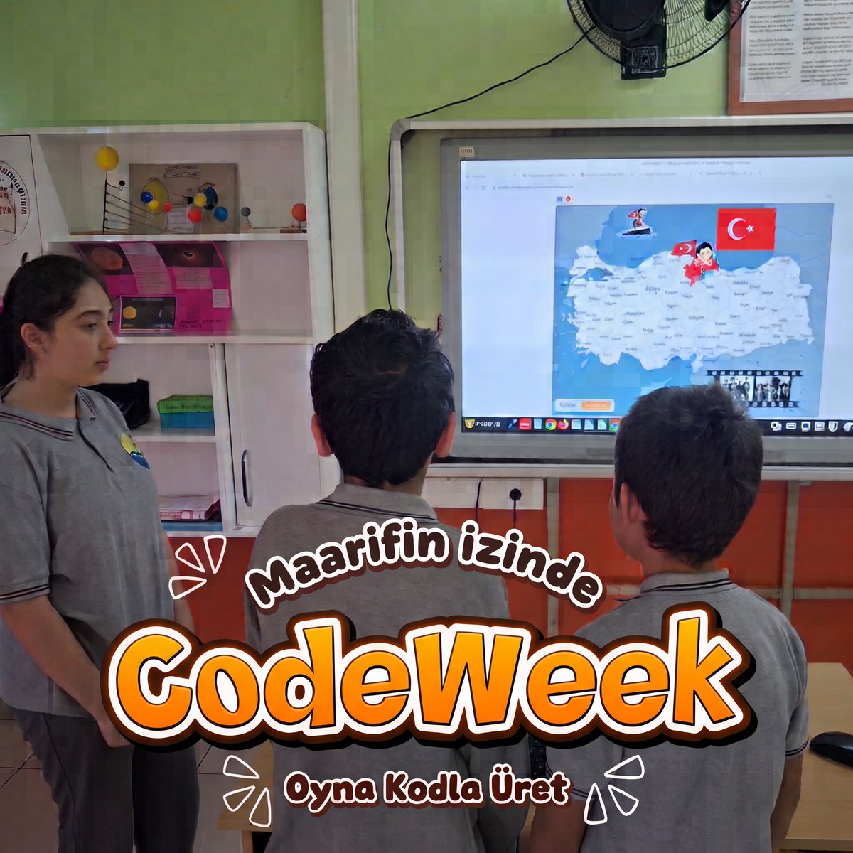 AlapliMerkezOO's tweet photo. Maarif'in izinde, geleceği kodlayan nesiller yetiştiriyoruz! 🚀 Kendi dijital dünyalarını kodlayan öğrencilerimizle gurur duyuyoruz! 💻🌟👏
💻 Oyna, Kodla, Üret!
#codeweek2026 #CodeWeek #MaarifModeli
@tcmeb @mebyegitek @67_MEM_Arge @CodeWeekEU @CodeweekTurkiye @cevatcevik67 https://t.co/3Ym8APLJZl