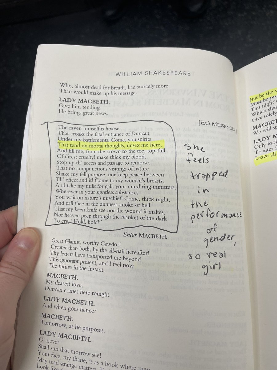 katherineveritt's tweet photo. I borrowed the book from my Gen Z friend and these are here annotations 😭 https://t.co/DgXM0zSyWG
