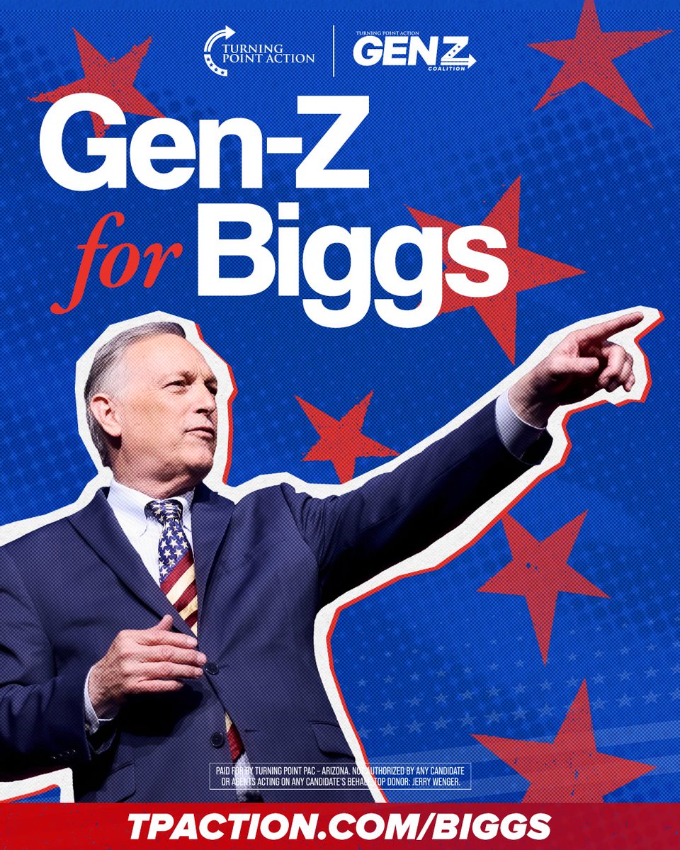 TPACoalitions's tweet photo. Gen Z has been hit the hardest by rising costs for housing, gas, and groceries in Arizona!

Biggs will eliminate the state income tax, cut bureaucratic red tape, and lower housing/energy costs so Young Arizonans can afford to build their lives here. He will also defend free speech, protect school choice, and reject affirmative action!

The Gen Z Coalition supports @andybiggs4az  in this election.