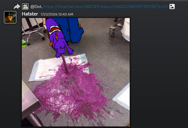 Hatfuck72's tweet photo. @Frutigari0 Thing is my tweet's the reheated leftovers of something I made in July as well, just never posted it https://t.co/qQR9hvavCL