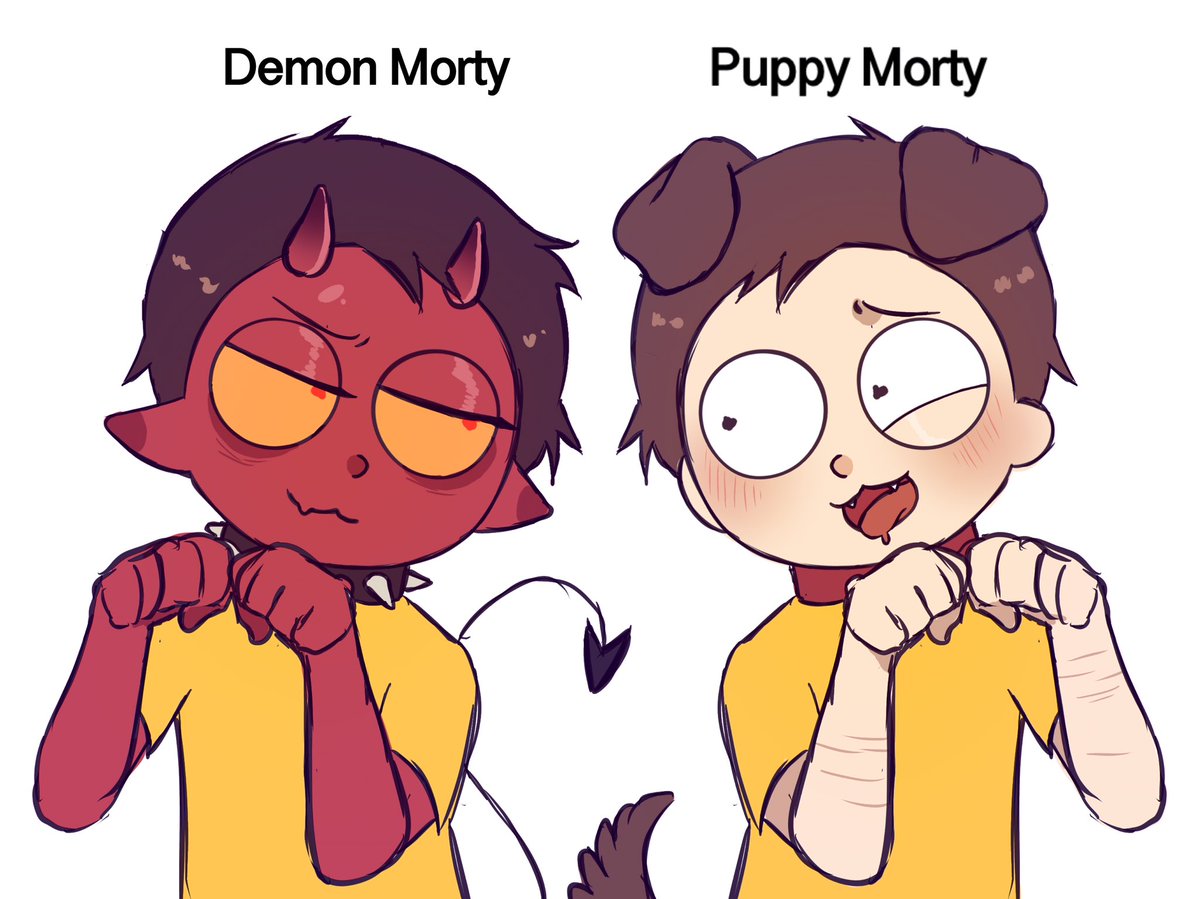 Cookiemorty's tweet photo. Who would you choose? #rickorty #rickAndMorty #fanart https://t.co/ADHG5NENPV