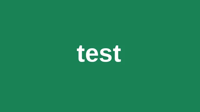 test 2