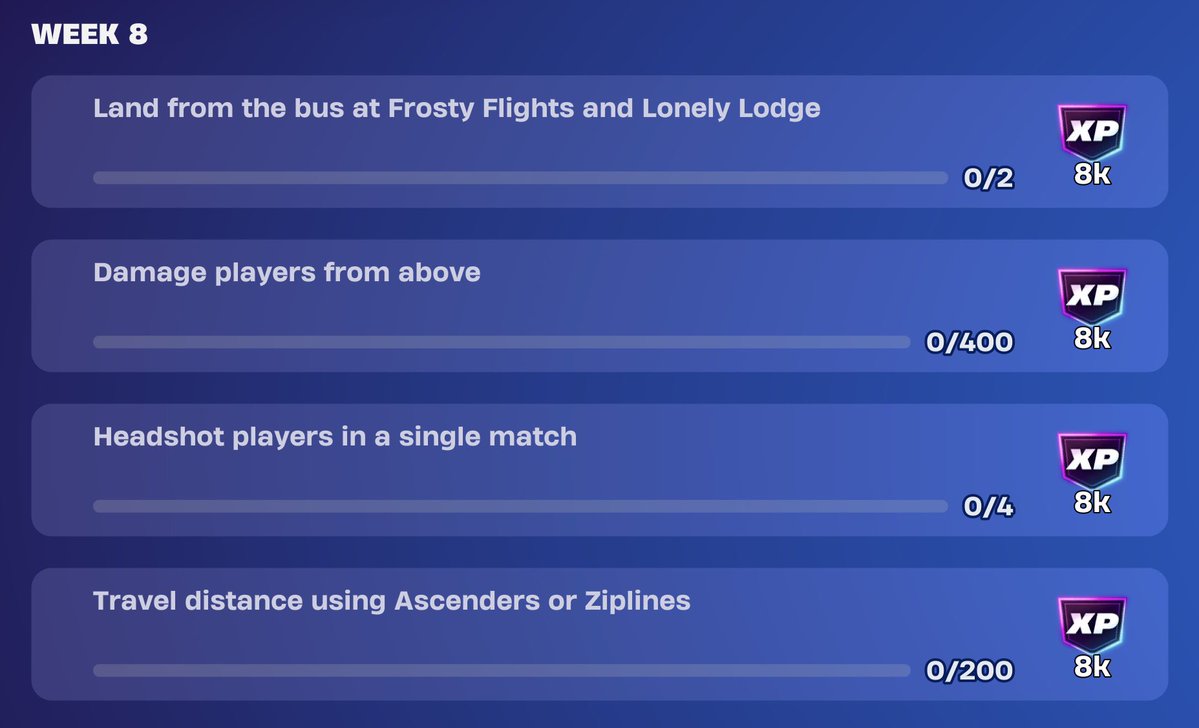 TheAgentShadow's tweet photo. Week 8 - Season X OG Quests https://t.co/MnkWGUcIxq