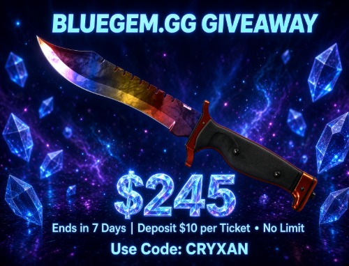 Destructum's tweet photo. 💎255$ Bluegem GG  Contest💎

🏆245$ Bowie Marble Fade MW for a random🎟️
🎁10$ Bonus for  retweet-like -tag friend

✅Depo 10$ per ticket- No Limit Code Cryxan
https://t.co/x4uLsnxeY6 (Dm proof + site username-id) 
🚨Combine with this 500$ LB https://t.co/qDYR0hnfWe

⏰7 Days https://t.co/HHfinqM2Mb