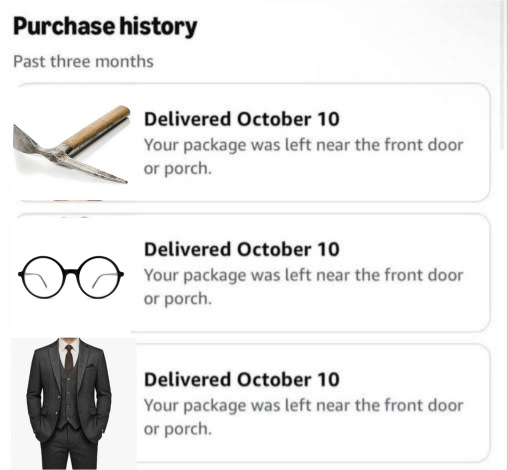 SnowGlobes13's tweet photo. hope whoever stole my packages also planned on being Trotsky for Halloween https://t.co/0TpSFuaX7h