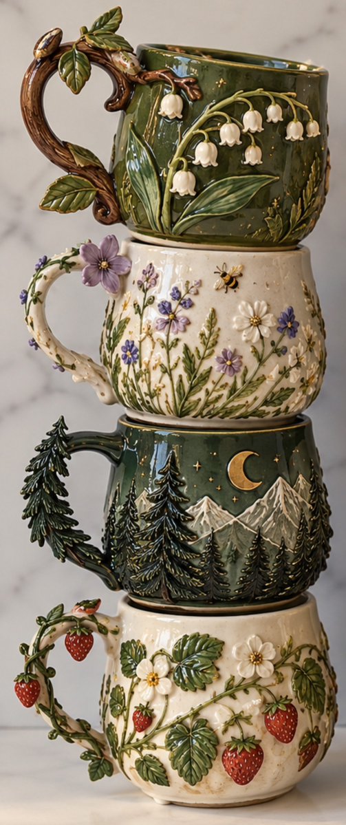 aestheticwabi's tweet photo. Nature-Inspired Mugs https://t.co/xO61qPBiKn