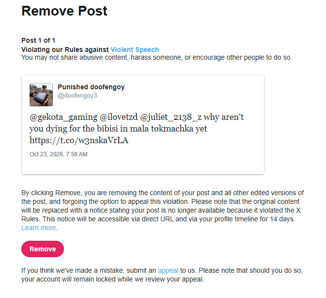 doofengoy3's tweet photo. why is it after i come in contact with the bolshevik coalmine i instantly get reportfagged by a bunch of nophonos https://t.co/xwJ8orW484