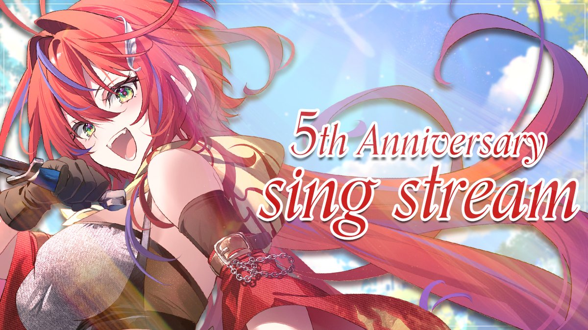 Canna_Akane's tweet photo. 🎉5周年記念お歌枠待機所だいっ！🎉

https://t.co/0PX7mbMwGf

5年目の茜音カンナをお歌で巡ります！
楽しんでいただけたら嬉しいなぁ！
あ、プチ告知(?)あるよっ😳

#茜音カンナ5周年 https://t.co/l88luOUtiX