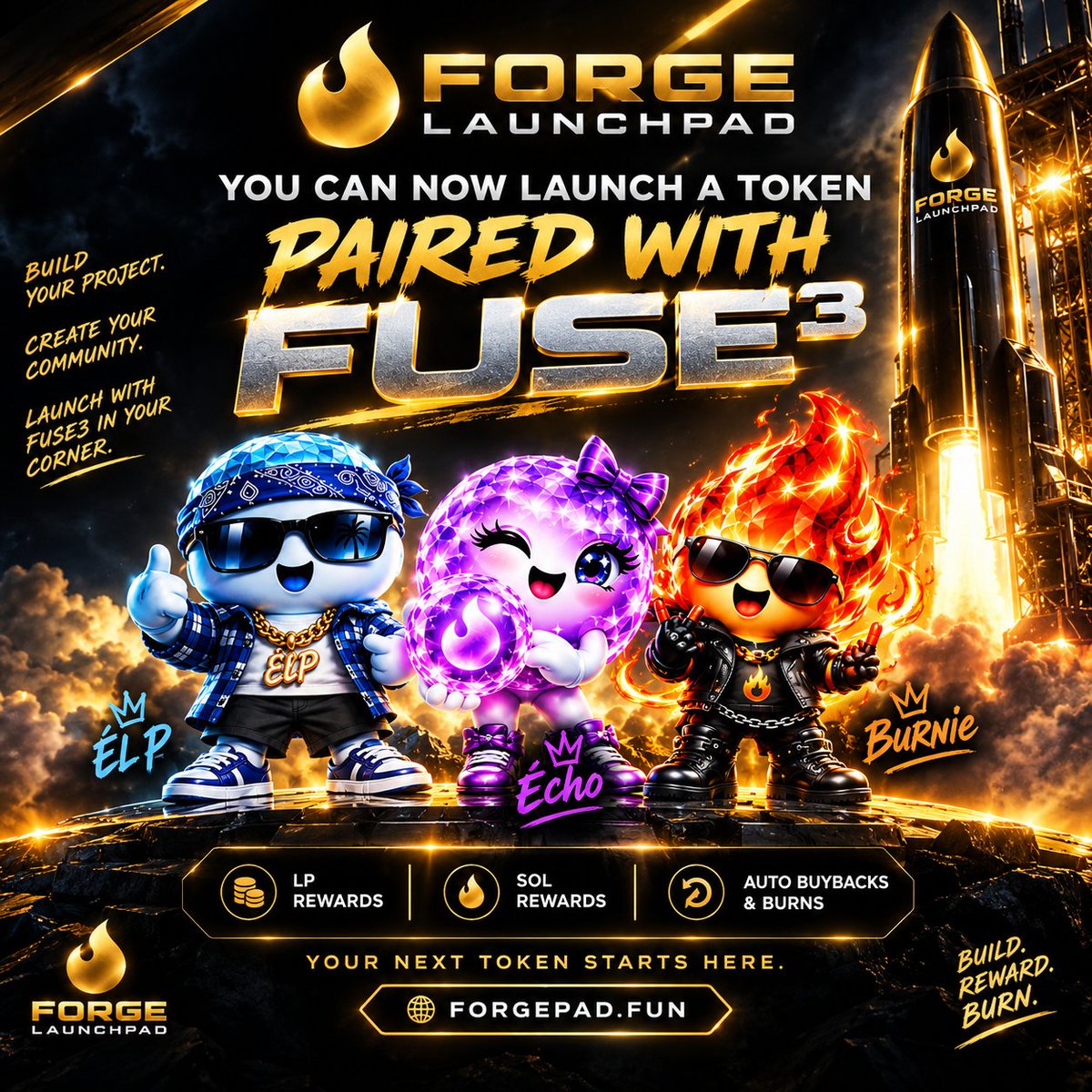 Fuse3Sol's tweet photo. 🔥 NEW ON FORGE LAUNCHPAD 🔥

You can now launch your token paired with $FUSE3! ⚡

Build your project. Create your community. Launch with Fuse3 in your corner.

More launches. More platform activity. More opportunities for the Fuse3 ecosystem to grow. 🔥

Your next token starts here 👇
🌐 https://t.co/u7RKveDyg0

Build. Reward. Burn. ♻️

FUSE3in85PPWaA7BdRucpRyemH69nLQHdCU6NfwfWXqL

#FUSE3 #ForgeLaunchpad #Solana #DeFi