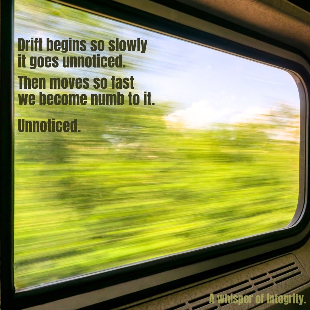 johnblumberg's tweet photo. WHISPER 1539 #Drift #Unnoticed #Numb #ROI #ReturnOnIntegrity #CoreValues #Connection #Wholeness https://t.co/h9hQGI9Njw