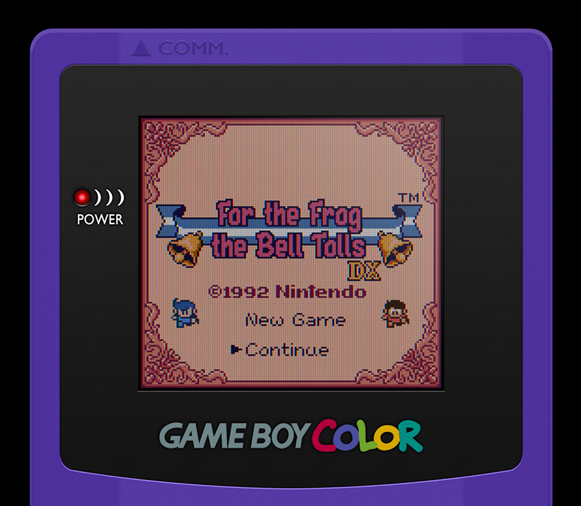 toruzz's tweet photo. I've tweaked the intro screen, especially the ornaments. Hope you like it!

And more importantly… I added hicolor mode! I'm using a lot of tricks in cutscenes with portraits to display as many colors as possible. (Don't watch the video if you want to go completely spoiler-free!) https://t.co/OL1K0Yt2iR