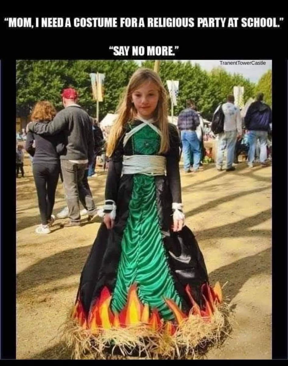 ECrowens's tweet photo. #caption #contest #captionthis #captions wanted #captionsplus #storyprompt #storyprompts #wrongplace #wrongplacewrongtime #wrongway #wrongturn #wrongdoor #wrongnumber #salemwitchburning #witch #halloweencostume #witches
#wronganswer #wronganswers #wronganswersonly https://t.co/2DKaR5BrQb