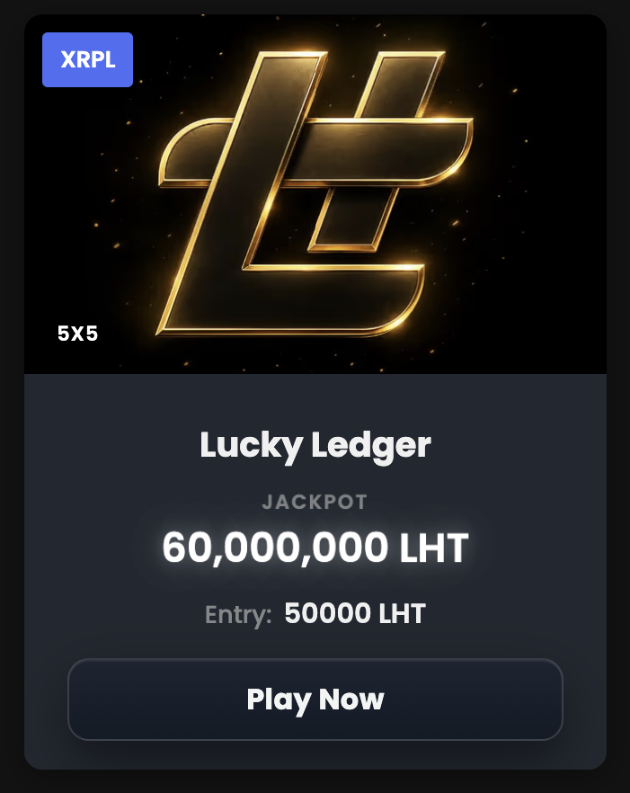 LuckyHashWin's tweet photo. 🎟️ 50K $LHT entry.
💰 60M $LHT jackpot.
✅ One 5×5 scratcher.

Would you scratch Lucky Ledger, or are you still a min bettor? 👀 https://t.co/uIWIDW6gMj