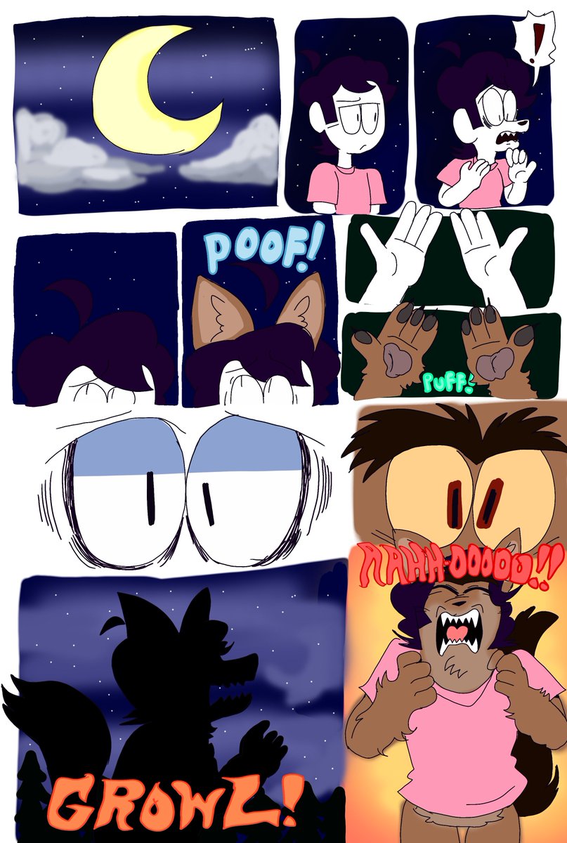 indiadickey246's tweet photo. @martinez_rhylie Kevin's werewolf transformation | spooky month comic #spookymonth #spookymonthfanart #Werewolf #transformation #comics #halloween #request https://t.co/9thYHbPOPi