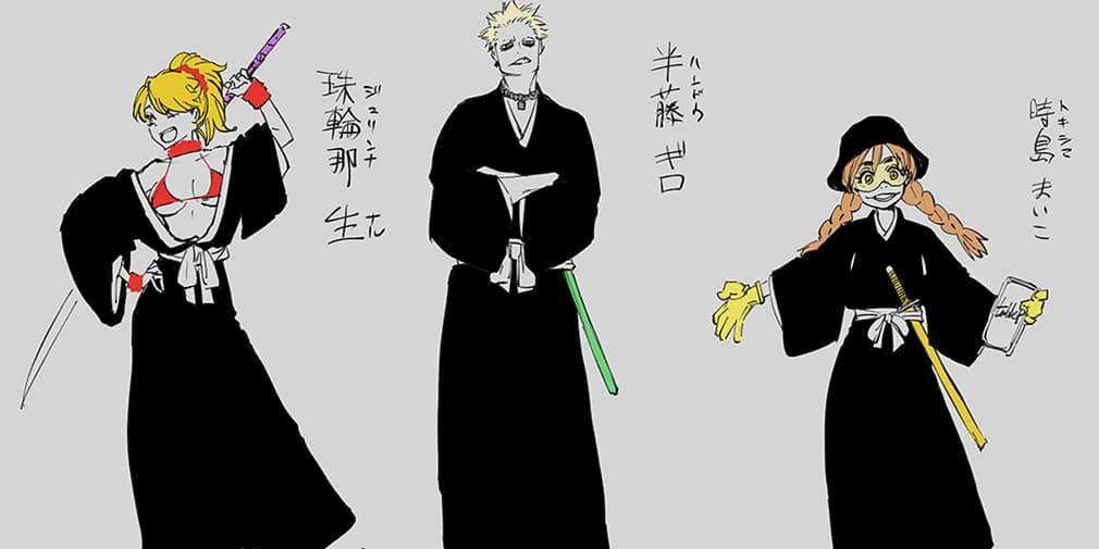 PocketGamer's tweet photo. Bleach Mirrors High, the upcoming anime RPG, unveils its cast, including all-new original characters 🚨 https://t.co/PNBbaaa9pp 

#bleachmirrorshigh https://t.co/32ZIXGyeAq