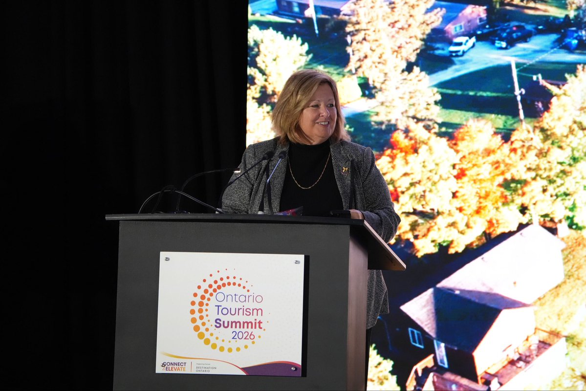 LisaThompsonPC's tweet photo. Great to attend the 2026 Ontario Tourism Summit and join discussions on the role of tourism in strengthening rural Ontario. 

Tourism plays an important role in diversifying local economies, supporting small businesses, attracting investment, and creating jobs.
 
Thank you to TIAO for bringing partners together for these important conversations.
 
#ONRural