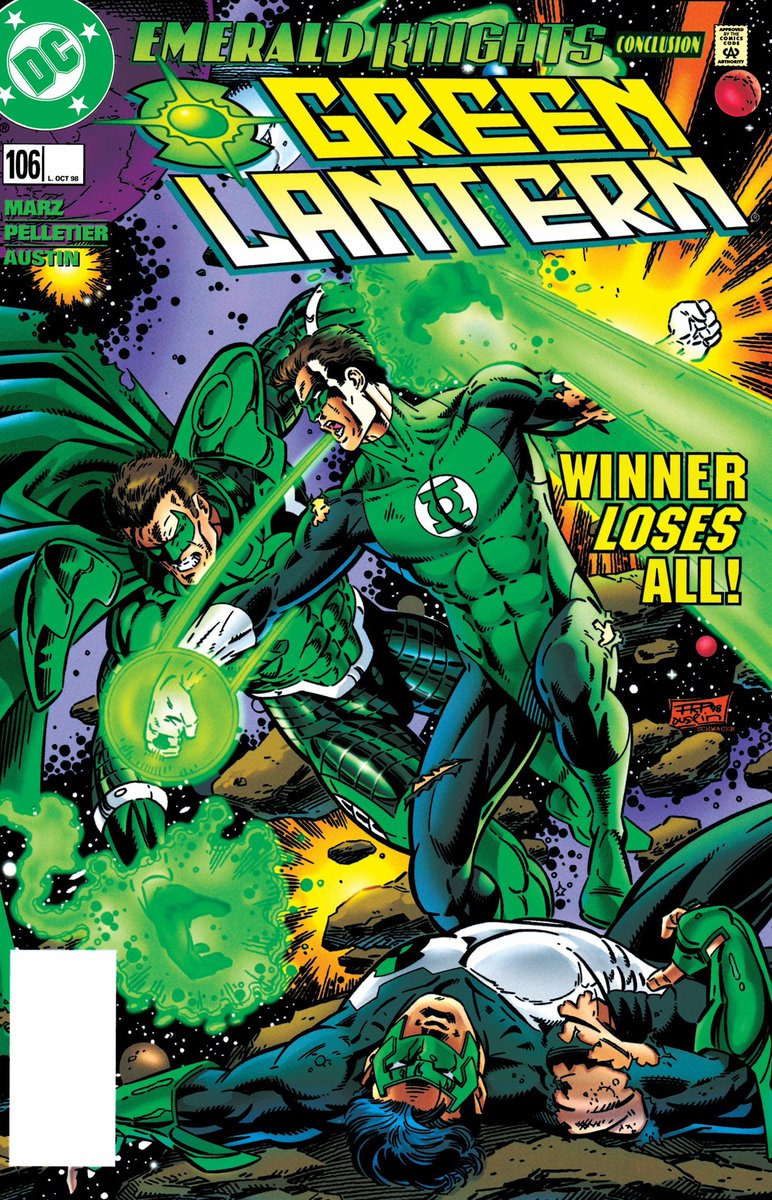 dctrinity90s's tweet photo. The Parallax Saga (Hal Jordan) Emerald Knights Chapter 06 - New Earth Date: October 1998 - Storyline/Event: Time’s Up #HalJordanParallax https://t.co/7gc4iIlWIM