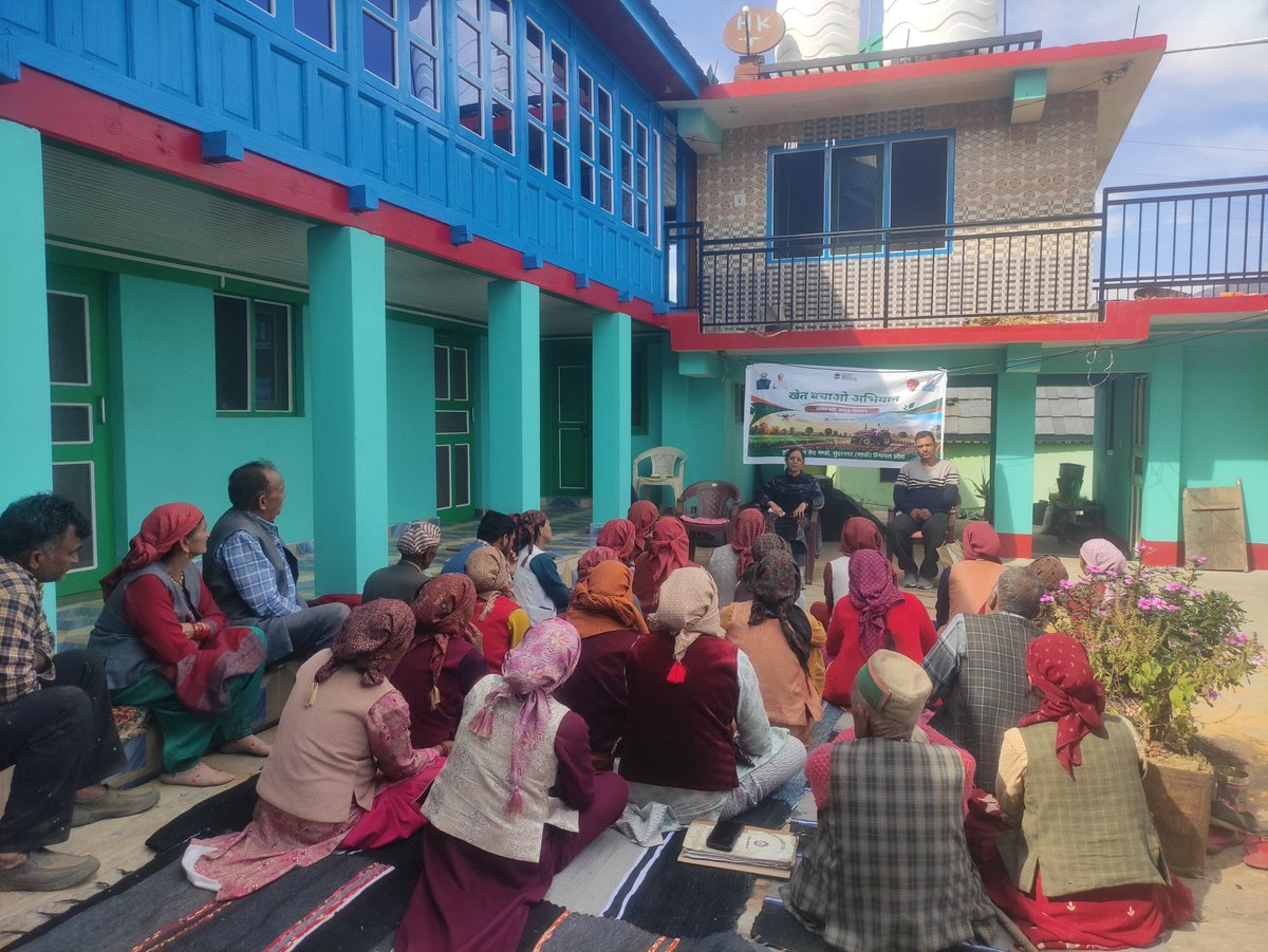 kvkmandihp1's tweet photo. under NMNF # Khet Bachao Abhiyan for farmers ofBalidhar cluster of Karsog block @icarindia @atari1icar @AgriGoI @ChouhanShivraj @HPAUbest #icarindia #atariicar #AgriGoI @OfficeofSSC @PMOIndia #ICAR #DKMA #Naturalfarming https://t.co/MVfmbkJASB