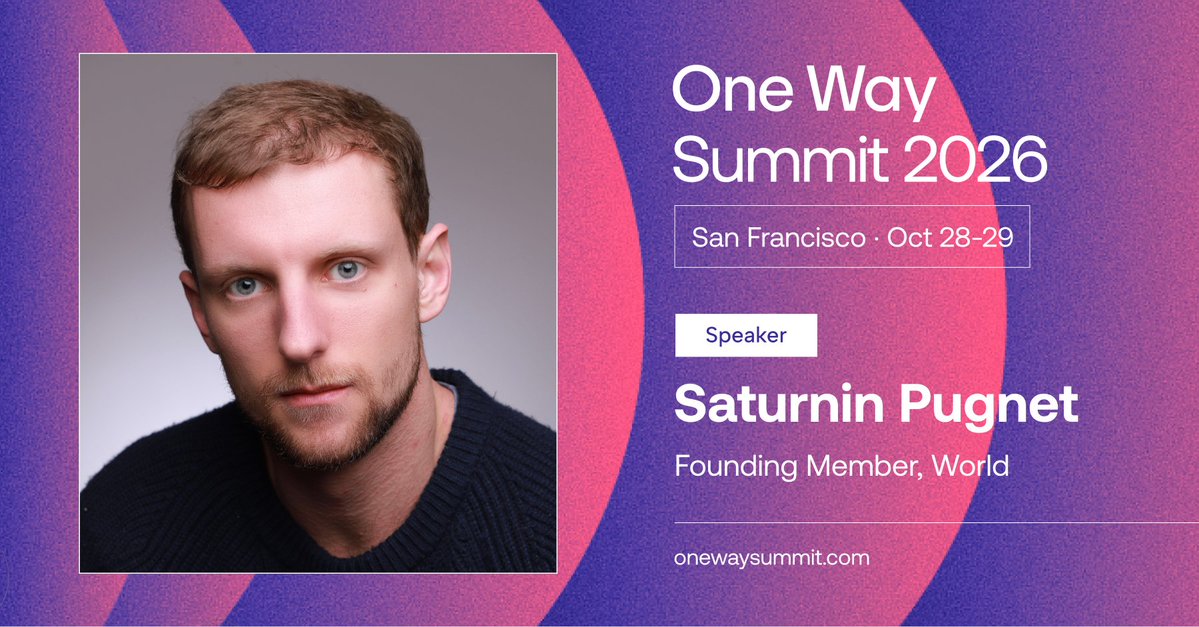 onewayvc's tweet photo. 🔥 Very excited for @satpugnet to join the #OneWaySummit next week!

Sat founded @worldcoin alongside Sam Altman and just published *Phase Lock* on AI #alignment-by-integration with the human brain.

See him live @ https://t.co/xKfKTnYZdW

📅 Oct 28-29, SF https://t.co/PcOvgqSOZV