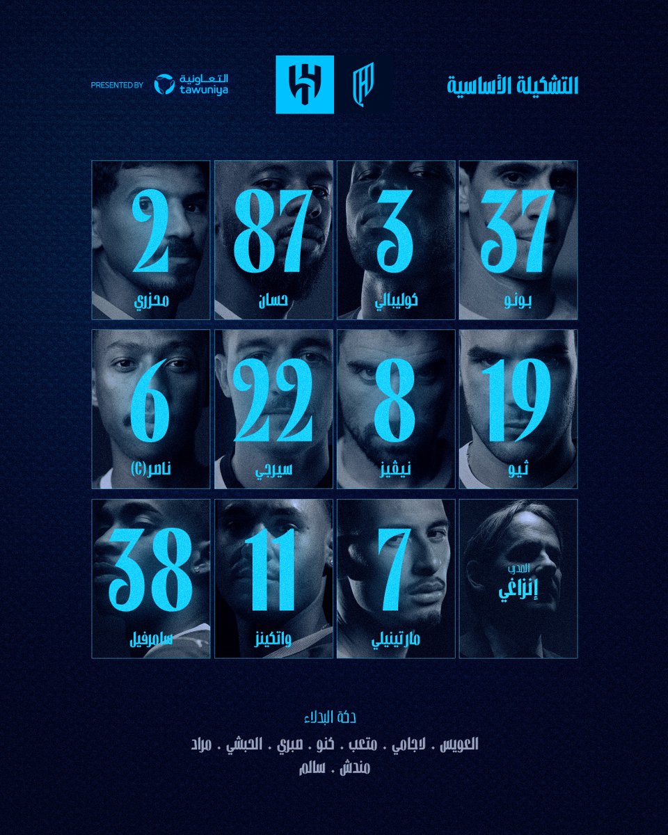 Alhilal_FC's tweet photo. 📋 قائمة كبير آسيا للقاء اليوم ☑️ https://t.co/nTlynwXfm7