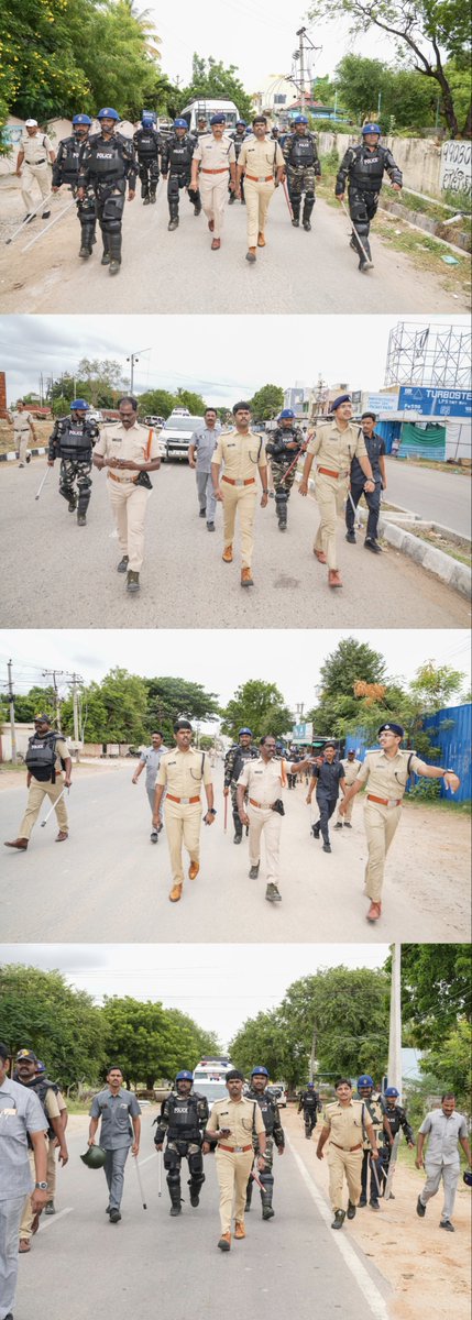 AnantapurPolice's tweet photo. 🚔 రాప్తాడు, రూరల్, ఆత్మకూరులో ఎస్పీ తనిఖీలు
జిల్లా ఎస్పీ శ్రీ పి. జగదీష్ IPS గారి పర్యటన.. స్పెషల్ స్ట్రైకింగ్ ఫోర్స్తో పటిష్ట బందోబస్తు.
🚨 144 సెక్షన్ ఉల్లంఘిస్తే కఠిన చర్యలు. నిన్నటి ఘటనలపై కేసులు నమోదు.
#appolice100 #APPoliceSpace #AnantapurPolice #ElectionSecurity https://t.co/QzrVzajVth