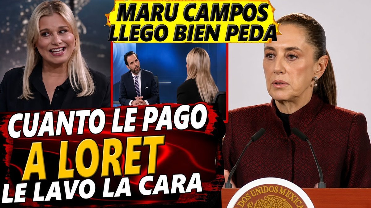 Canal58_'s tweet photo. CLAUDIA Rompe el SILENCIÓ! ¿CUÁNTO COBRÓ LORET PARA LAVARLE LA IMAGEN A ... https://t.co/Fww3OF1bdd a través de @YouTube https://t.co/c27VvTwkDs
