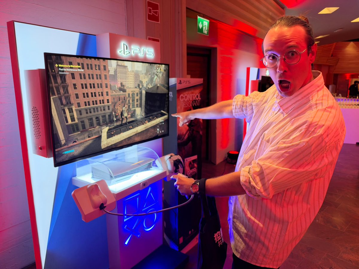 SideGlobal's tweet photo. From working side by side to celebrating together. 🥂

Jared Swift &amp; Anique Catlin-Joubert of our team joined @remedygames for the CONTROL Resonant launch party after supporting the partnership across Localisation, LQA and Audio.

Thanks for having us! 🎮 #CONTROLResonant https://t.co/Mky6aCqCgV