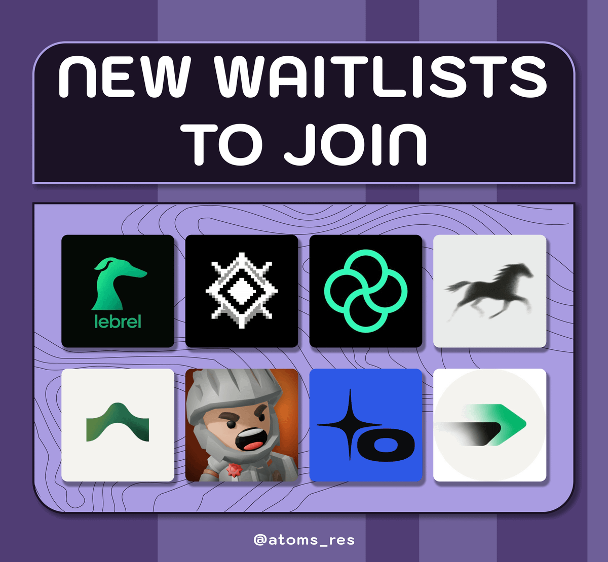 atoms_res's tweet photo. 💎  8 Early Opportunities

Join the waitlists 👇

🔷 LEBREL ( @LebrelAI )

> Uncensored AI platform with encrypted, attested, and verifiable responses signed on Solana

🔗 https://t.co/I9jef0CidM

----------------------

🔷 NULORA ( @nuloraio )

> Genesis NFT launchpad for digital collectibles on Monero

🔗 https://t.co/2NW4uTitSM

----------------------

🔷 OnePump ( @onepumpcc )

> First memecoin launchpad on Canton Network

🔗 https://t.co/4eU2HEBpmN

----------------------

🔷 Forever ( @forevercultfund )

> Framework for autonomous onchain funds where AI agents propose strategies and holders vote on execution

🔗 https://t.co/p65FB1syAB

----------------------

🔷 Ambi ( @hello_ambi )

> Ambient AI that understands your real-time context across devices, remembers what matters

🔗 https://t.co/ZdkVax7JRk

----------------------

🔷 RaidLords ( @RaidLords )

> Multiplayer strategy game on Robinhood Chain

🔗 https://t.co/BiptfB9Wil

----------------------

🔷 OWNIT ( @ownit_xyz )

> On-chain trading platform on Solana

🔗 https://t.co/dVugqIVvZO

----------------------

🔷 VelocityOS ( @velocityosxyz )

> Autonomous AI agent for crypto trading and scheduled investing

🔗 https://t.co/aRGIZ5Hg4m

----------------------

✅ Done

💙 Don't miss any updates 👇
https://t.co/4c8ls8kFtw