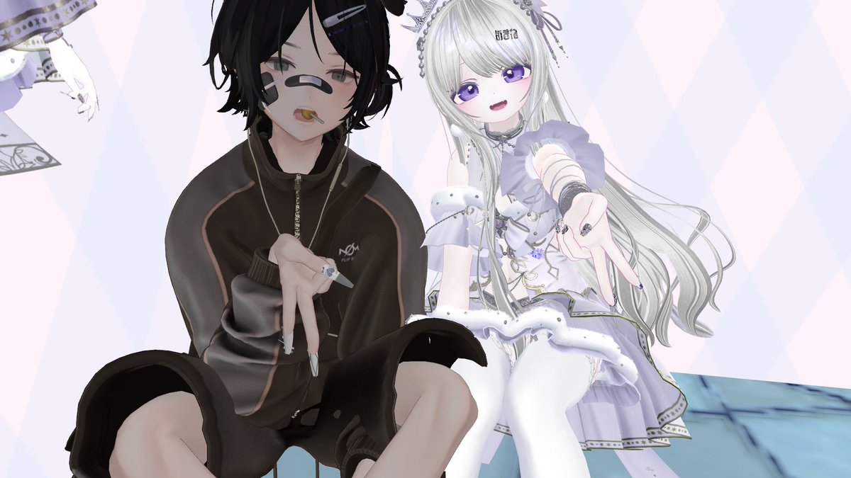 P02_vrc's tweet photo. ギャル２ あまねたんまよいさんかわいすぎたにこちゃんともまたとる https://t.co/NmqymY4rxQ