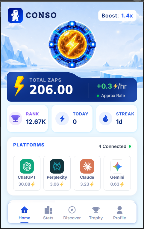 AdpHunterm's tweet photo. The future of AI is not just about better tools, but also about new ways to participate. 🤖✨

That’s why I’m continuing my journey with @conso_xyz, exploring AI workflows and earning Zaps along the way.

Curious to see what comes next! 🚀

#CONSO #AI #Web3 https://t.co/GjMOqy3dRU