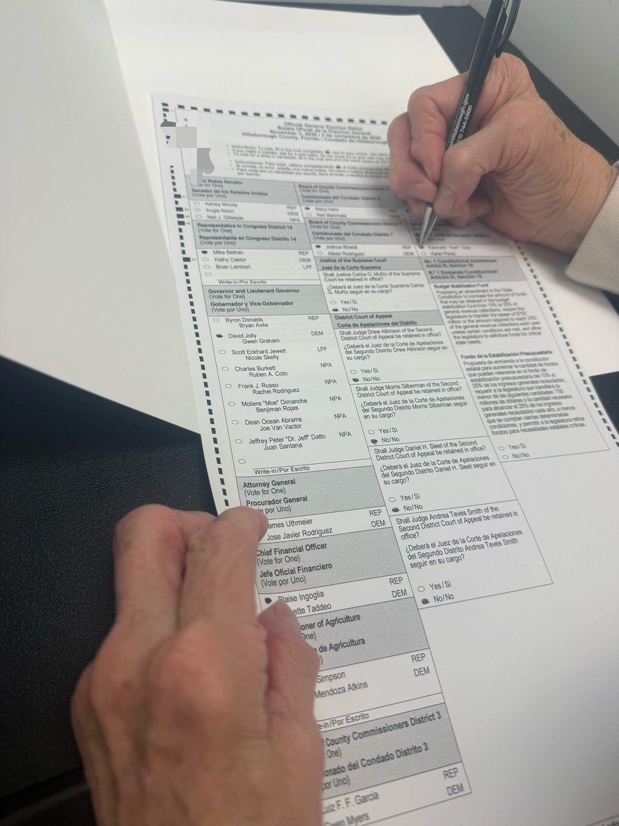 rgsmither's tweet photo. Yesterday it was my Republican wife and I. 

Today, it was my 75 year old Republican mother who put her grandsons’ future first, by casting her vote for @DavidJollyFL. https://t.co/UPI9JrTUKq