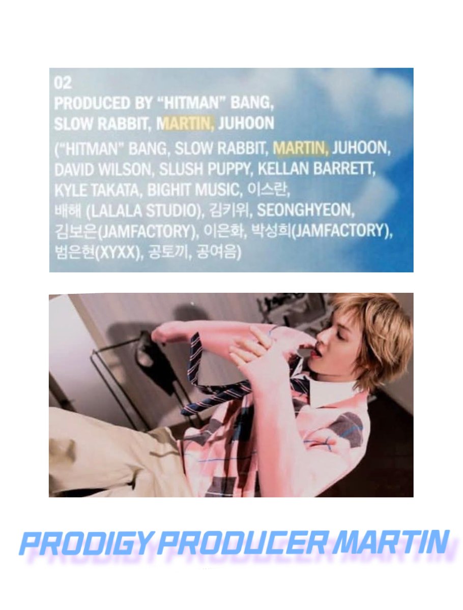 HuynTrn811's tweet photo. so excited to hear PRODIGY PRODUCER MARTIN production style in ANGEL BITE #MARTIN #마틴 https://t.co/ZWN9Wh36QF