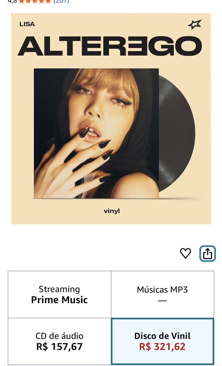 jaehyumeue's tweet photo. 🖇️ VINYL ALTEREGO NA AMAZON!!! ⭐️
LINK - https://t.co/DfmXH6gSar
#AlterEgo #LISA_Tarantino #Lalisa #AlterEgo #LISA_PRESSPLAY #Collector https://t.co/Eah9mkA58C
