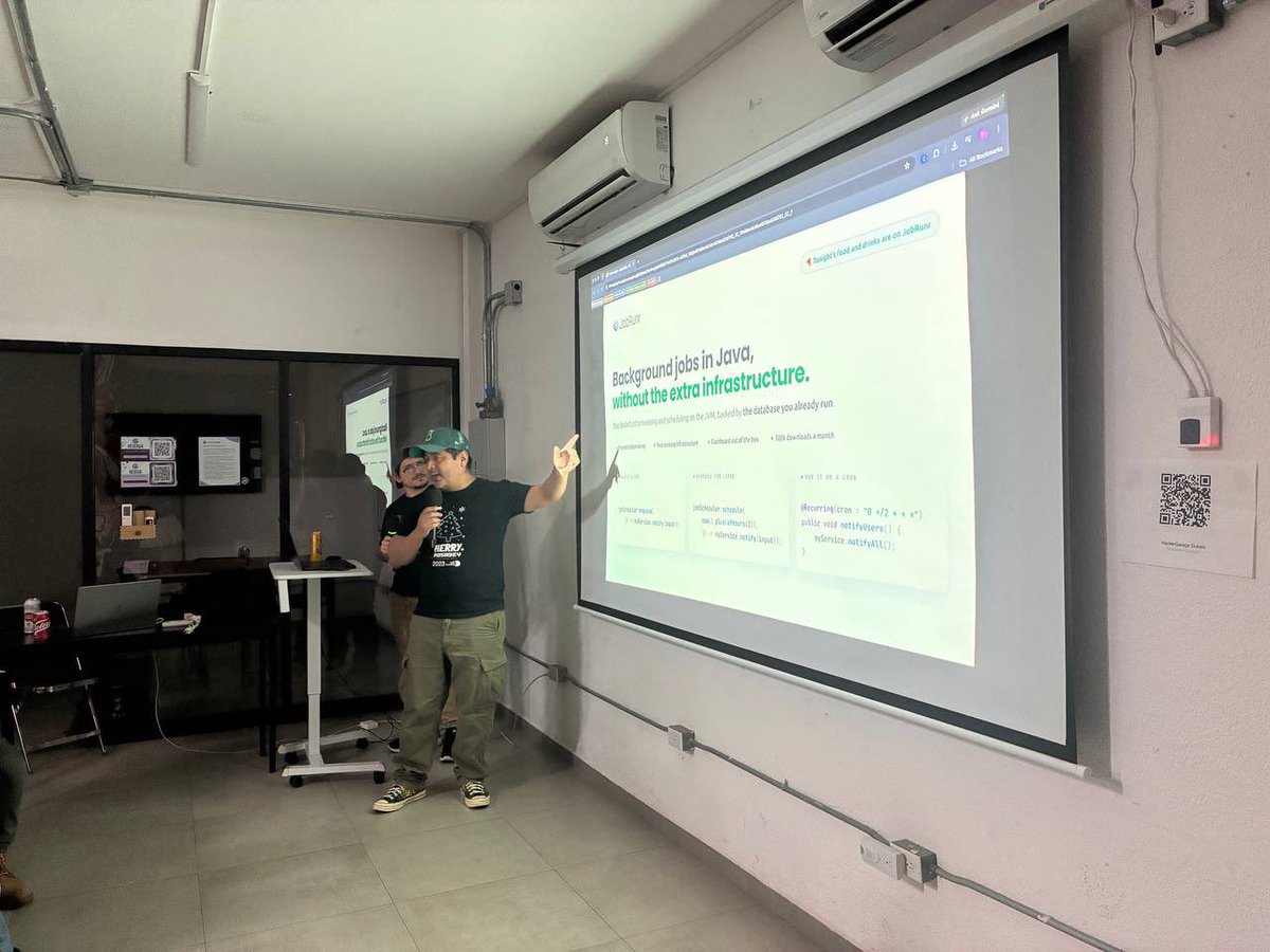 java_gdl's tweet photo. Yesterday was one of the most fun meetings of the year! Thanks to @JobRunr for being one of tonight's sponsors and providing the food and drinks. https://t.co/pGDoYkvdKH
