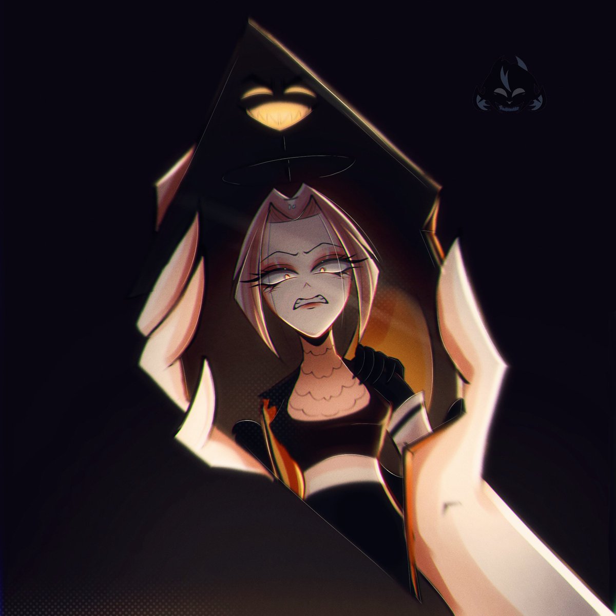 Tadjitochka's tweet photo. Who is holding her by the shoulder?๐ซฃ๐ค
#HazbinHotelFanarts #Lute #art #HazbinHotel https://t.co/rhPdVLNUKw