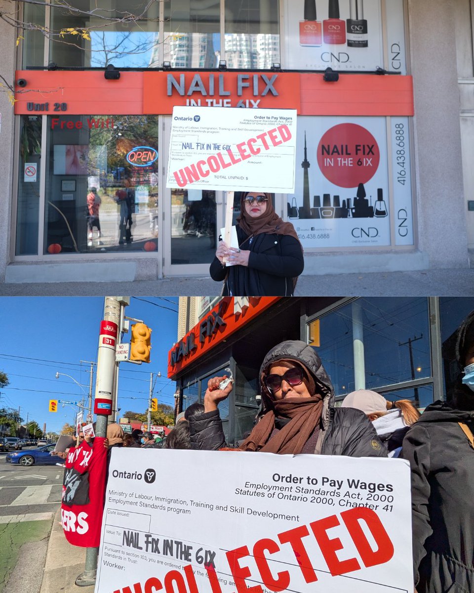 WorkersAC's tweet photo. 🚨 HELP US KEEP THE PRESSURE UP 🚨

Call Nail Fix in the 6ix at (416) 438-6888 today, and tell them you won't book an appointment until they pay their workers.

We won’t stop until these workers get paid!

#StopWageTheft #DecentWork #Toronto #NailFixinthe6ix https://t.co/JXSk6vevEv