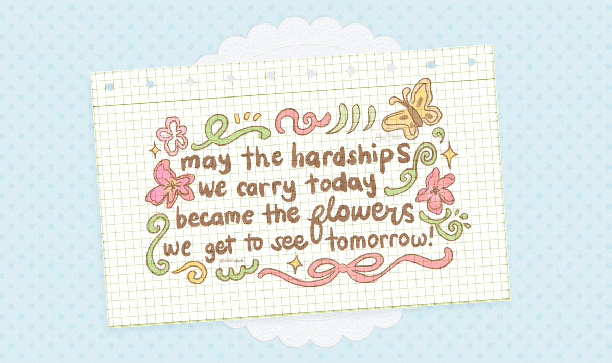 enclickph's tweet photo. for the days that feel heavy, may they all be worth it when we finally bloom 🌱🌷 https://t.co/2bdqPvvnt6
